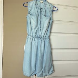 Sleeveless jean dress